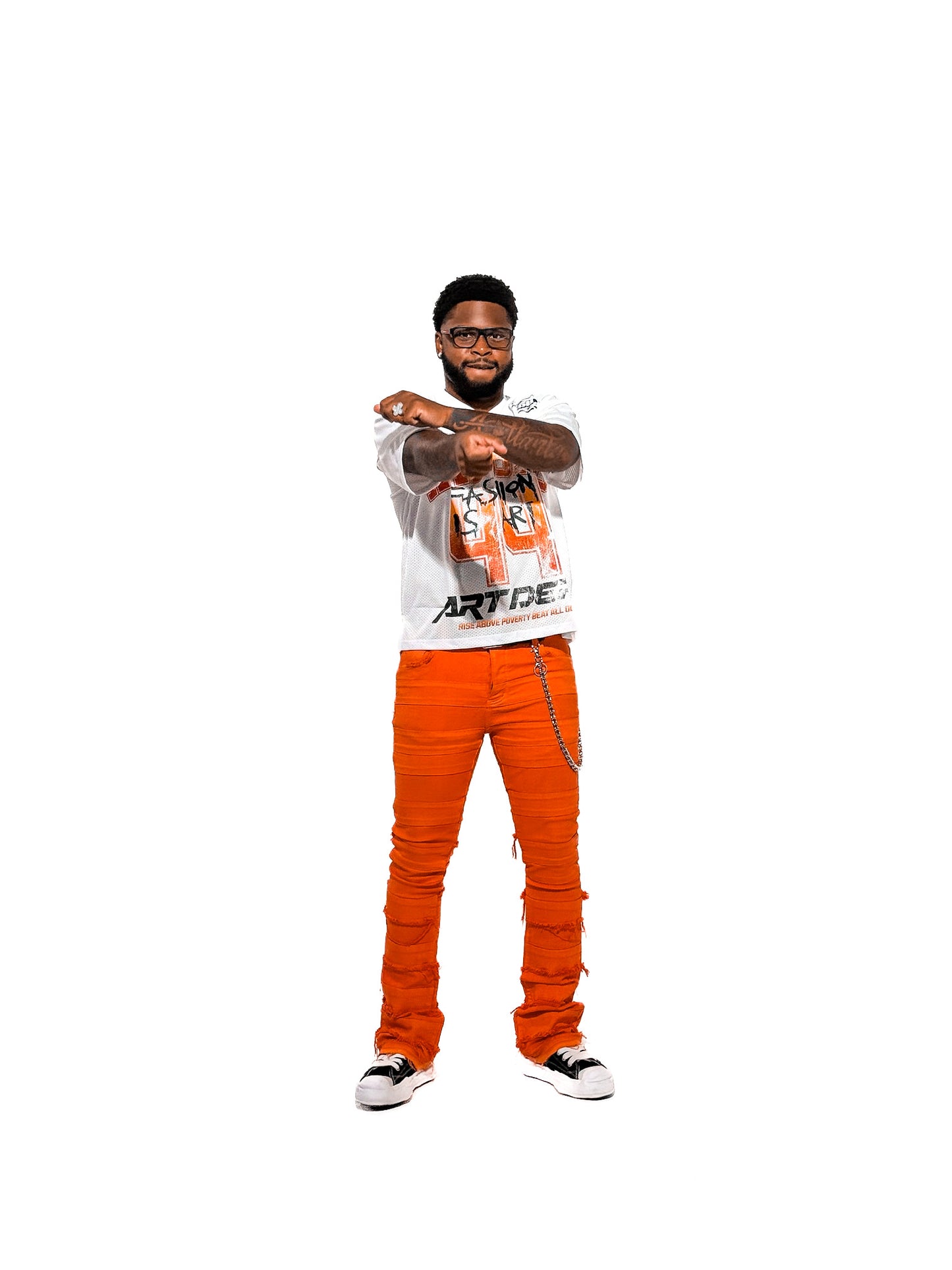 “Cocaine” - Mesh Football Jersey (White)