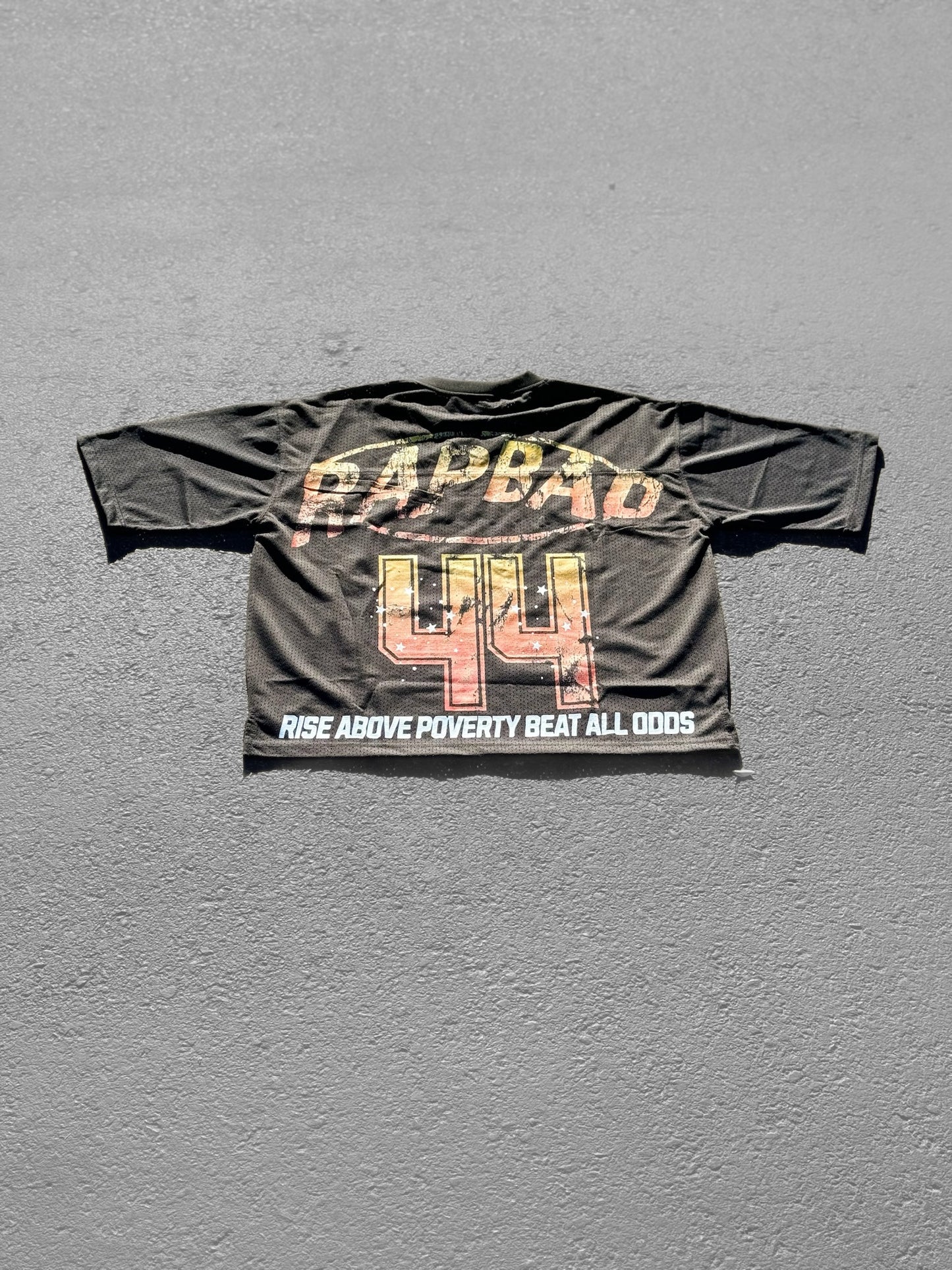 “Smoke” - Mesh Football Jersey (Black)