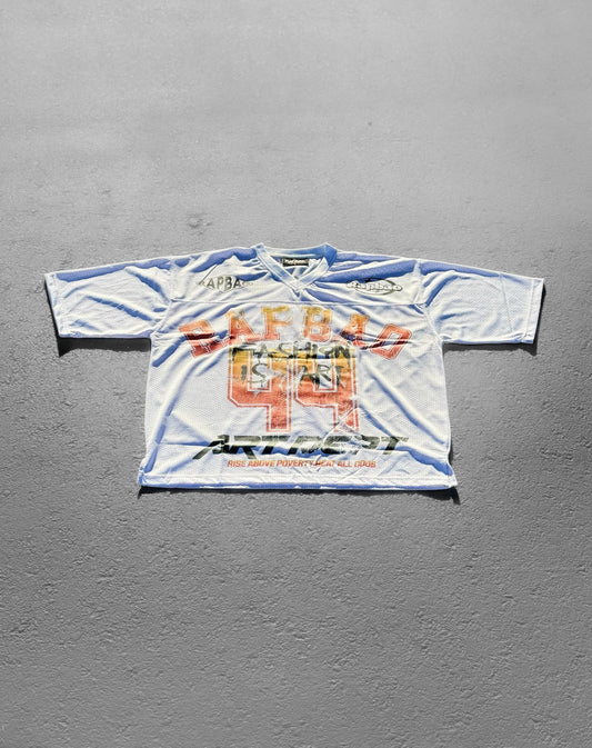 “Cocaine” - Mesh Football Jersey (White)