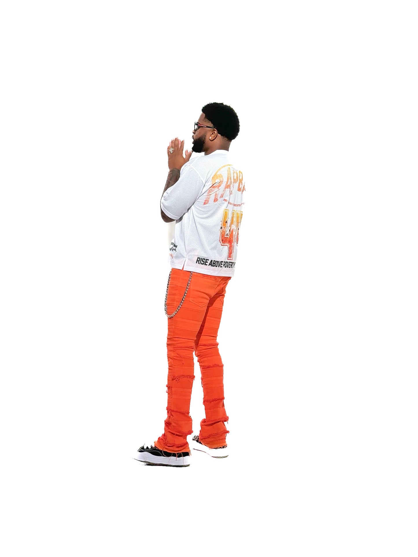 “Cocaine” - Mesh Football Jersey (White)